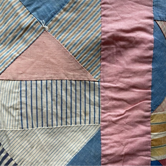 Colorful Vintage Patchwork Quilt - Picture 5 of 13